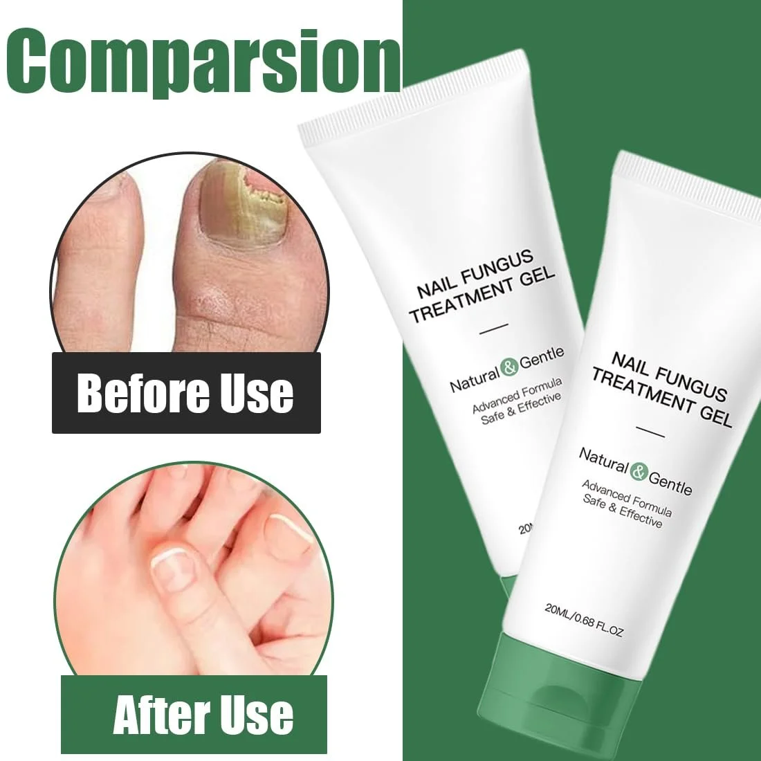 Гель для відновлення нігтів багатоцільовий, крем для нігтів (2 шт), фото №3