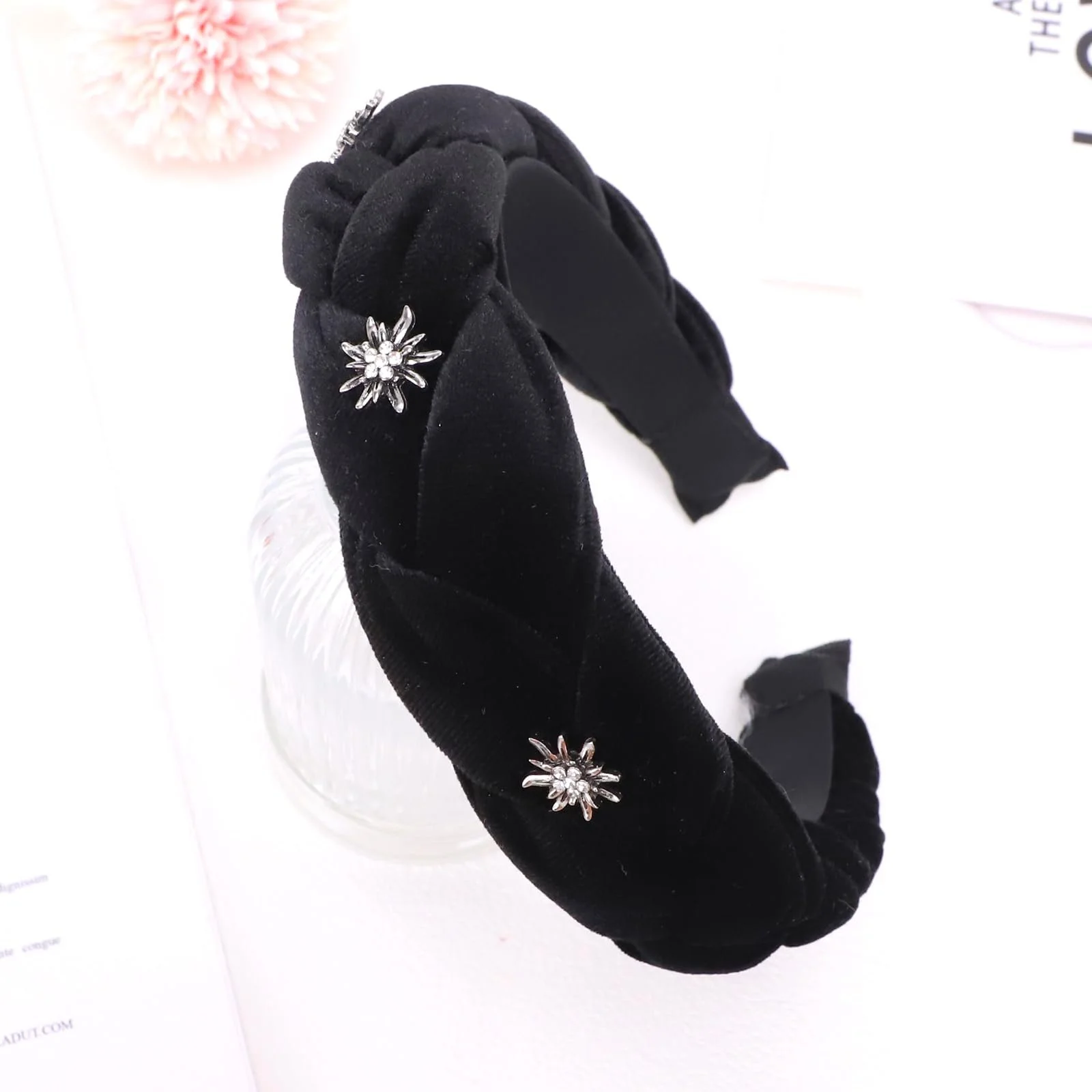 Обруч на голову Жіноча Oktoberfest Едельвейс Чорний, один розмір, фото №4