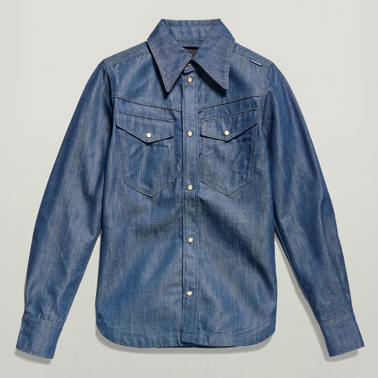 Жіноча сорочка G-Star RAW Premium 70'S Slim Denim Shirt - S, фото №4