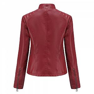 Шкіряна Куртка DISSA C03N Жіноча Приталена Коротка Зі штучної Шкіри З коміром-стійкою На блискавці Мотоциклетна Куртка для Весни та Осені ціна на synthetic.ua - Фото 1 Шкіряна Куртка DISSA C03N Жіноча Приталена Коротка Зі штучної Шкіри З коміром-стійкою На блискавці Мотоциклетна Куртка для Весни та Осені synthetic.ua - Фото 1