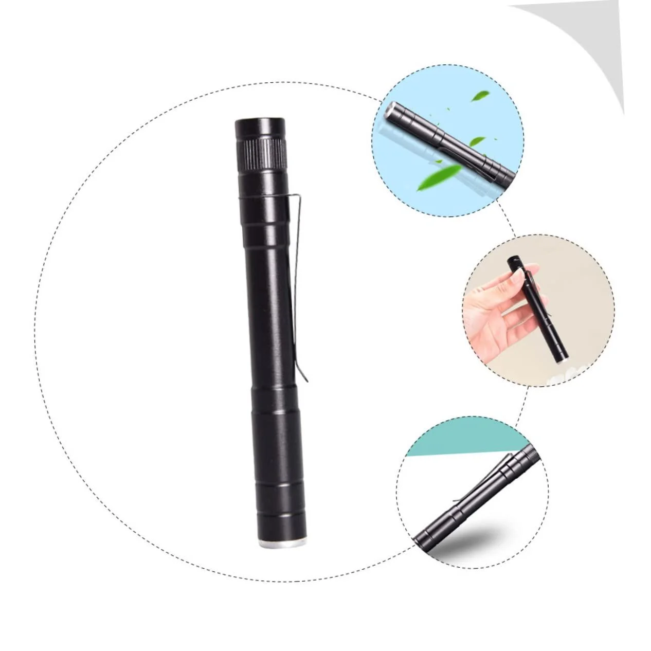 Ліхтарик ручка LED медичний для оглядів та обстежень багаторазовий малий та портативний з кліпсою нековзкий та зносостійкий, фото №5