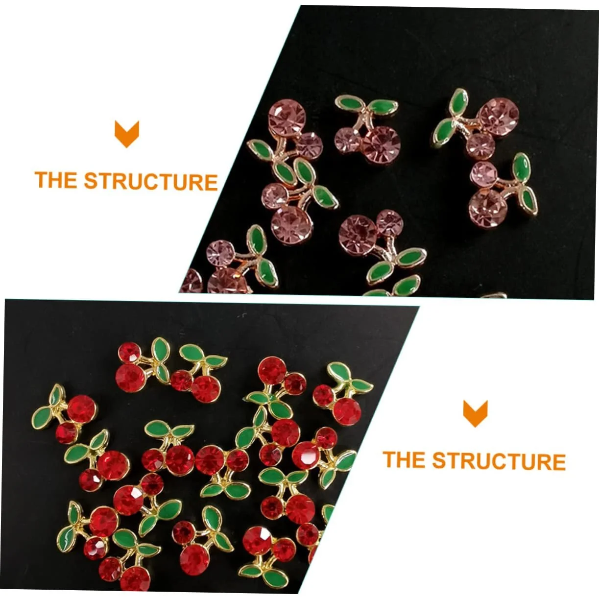 Украшения для ногтей Вишня FRCOLOR Набор 32 шт x 4, фото №8