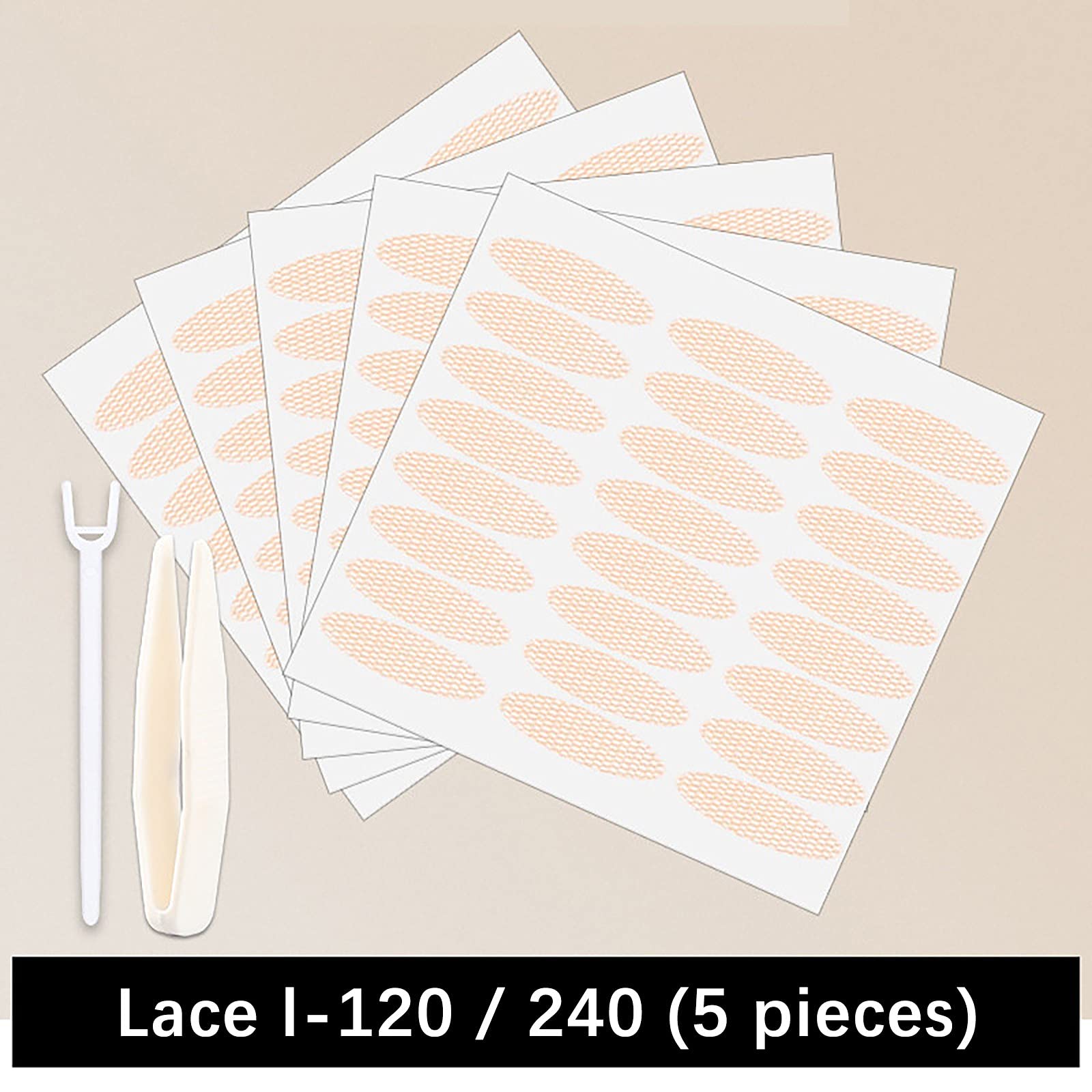 Стікери DiaRom 240 Pairs Invisible Double Eyelid Band Double Slip Lid Tapes Eyelid Tape Waterproof Eyelid Sticker з 1 вилочкою, колір шкіри, фото №3