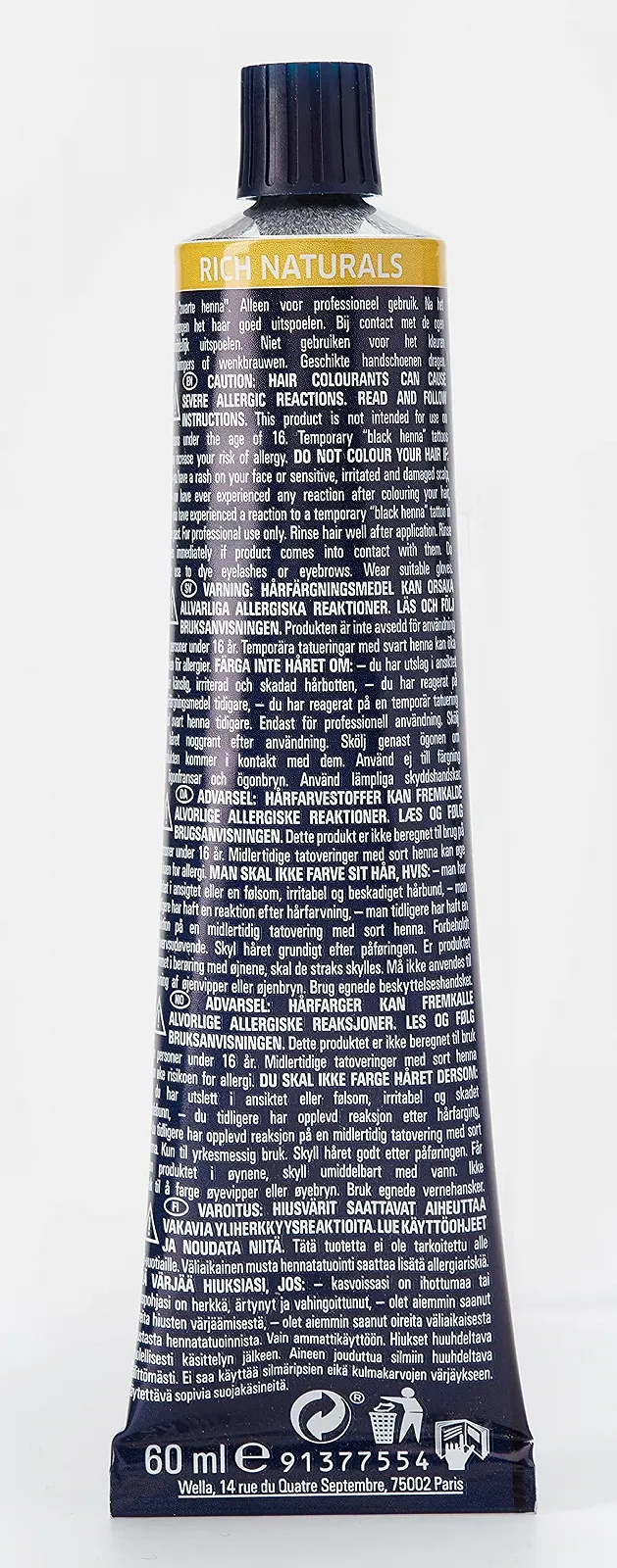 Фарба для волосся Wella Koleston Perfect ME+ Rich Naturals 6/3 Темний блонд/Золотий, фото №4 Фарба для волосся Wella Koleston Perfect ME+ Rich Naturals 6/3 Темний блонд/Золотий, фото №4