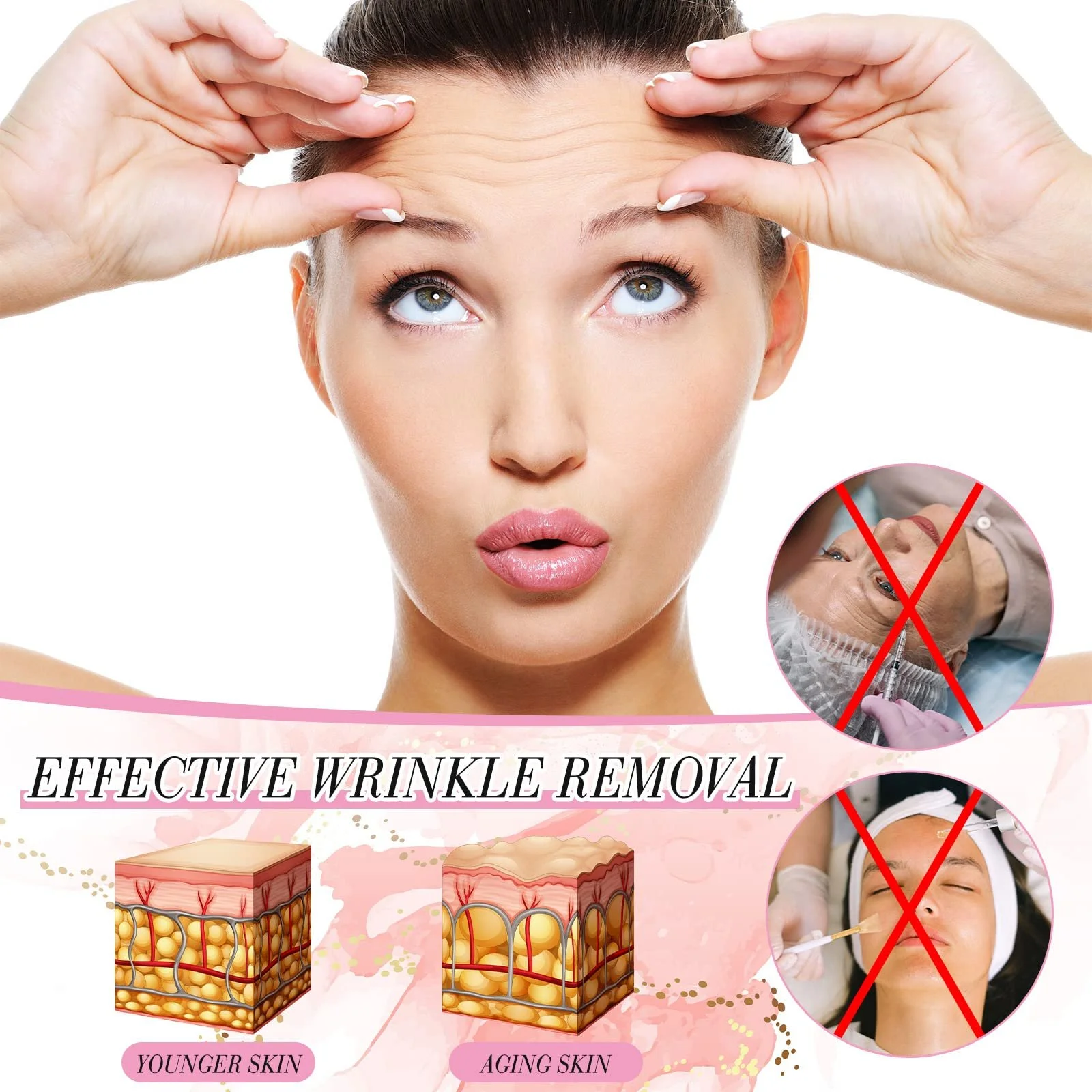 Набор патчей от морщин на лбу 11 шт Прозрачные силиконовые патчи для лица для женщин и девушек, фото №4