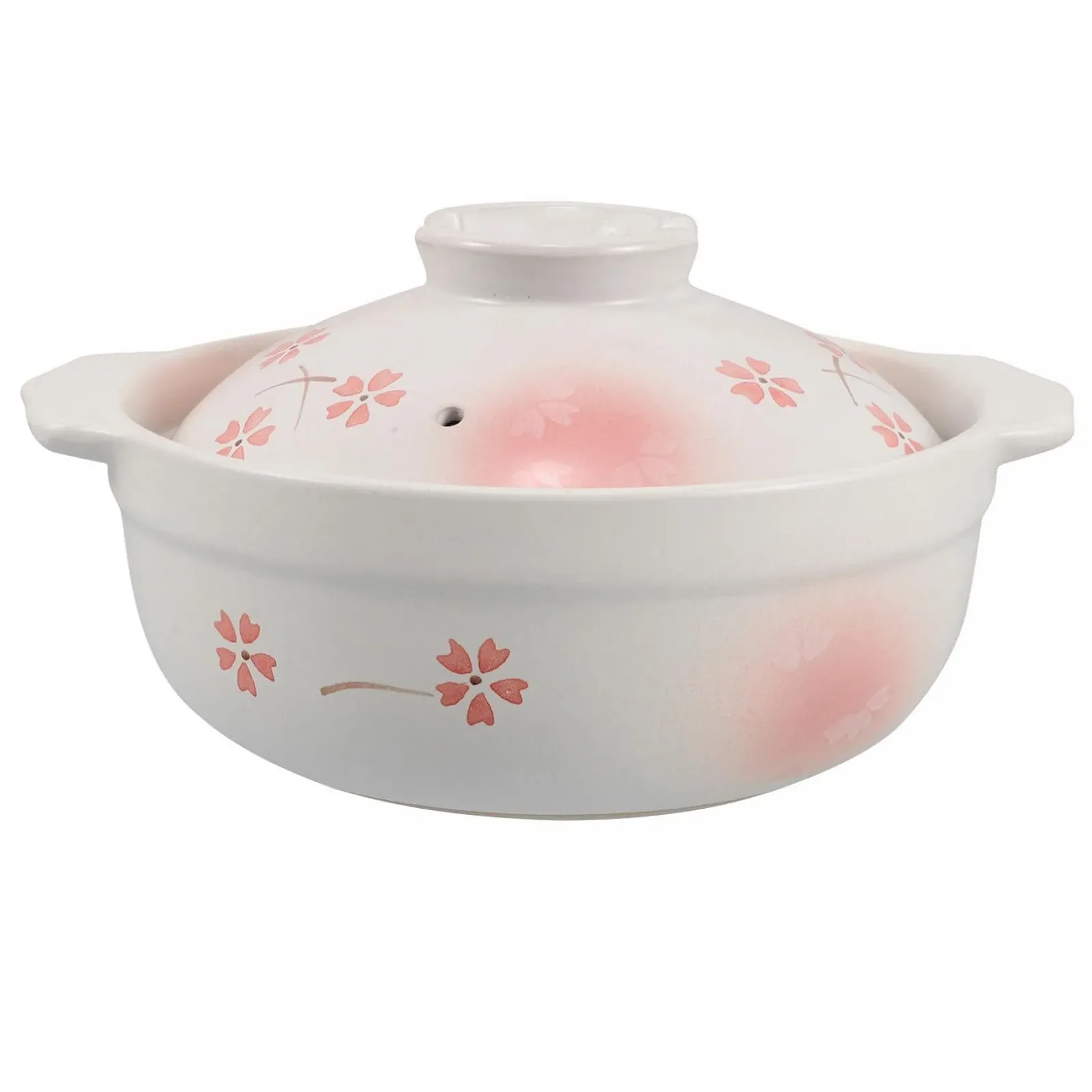 Японская глиняная кастрюля Донабе Garneck с крышкой для газовых плит, фото №1