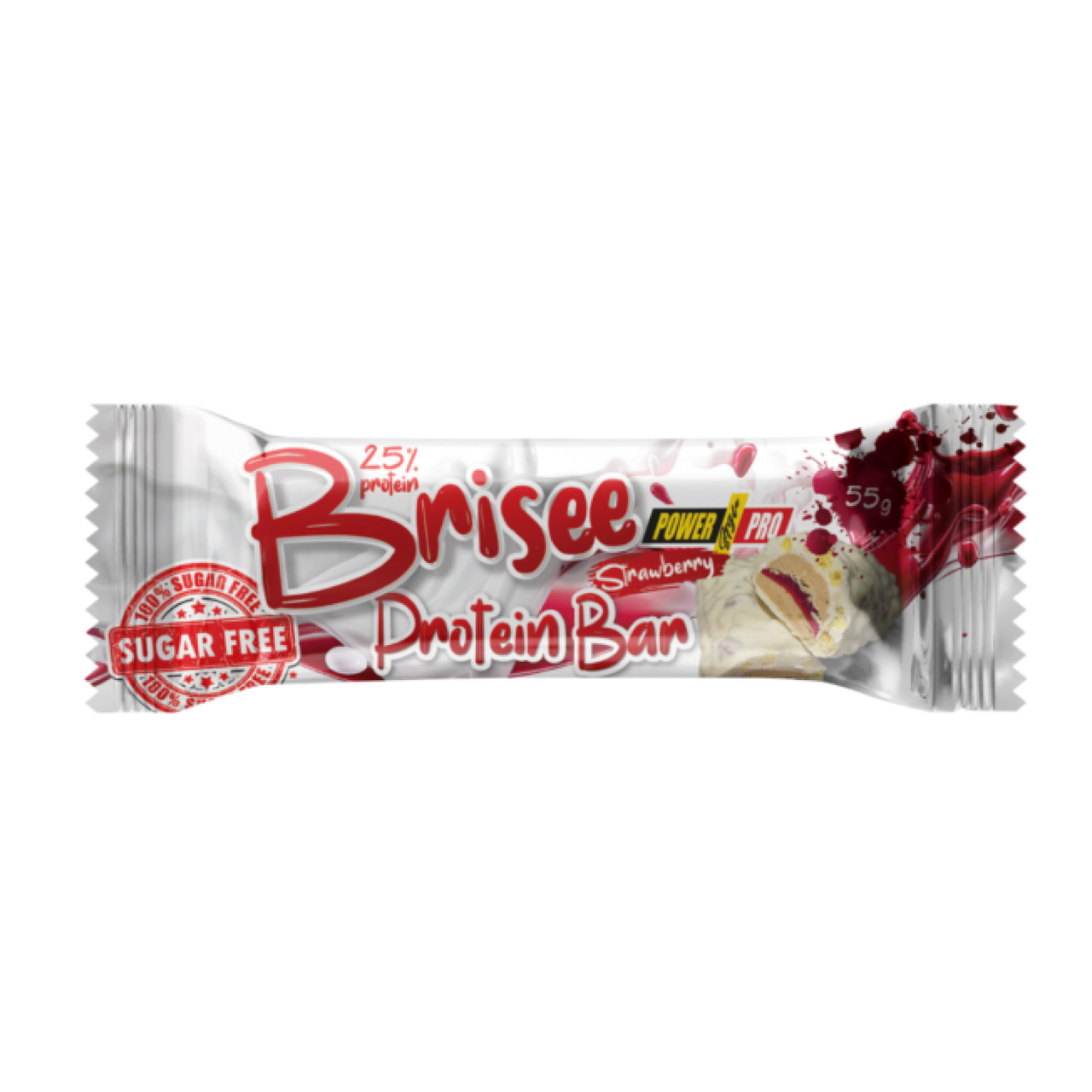Батончик Brisee 25 20х55g Strawberry, фото №1