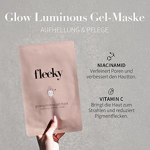 Гель-маска FLEEKY Glow Luminous - сияющий цвет лица и интенсивное увлажнение - с витамином C и ниацинамидом (1 шт. в упаковке) цена на synthetic.ua - Фото 1 Гель-маска FLEEKY Glow Luminous - сияющий цвет лица и интенсивное увлажнение - с витамином C и ниацинамидом (1 шт. в упаковке) synthetic.ua - Фото 1