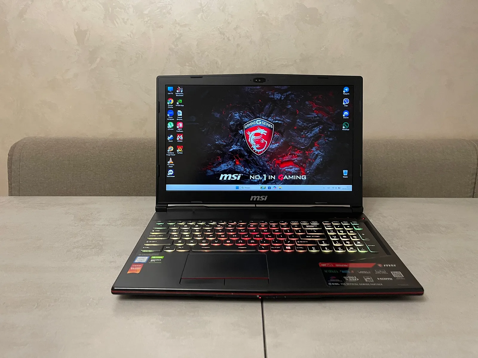 Игровой ноутбук MSI GL63 9SDK-840US, 15,6" FHD IPS 120Hz, i7-9750H, 16GB, 512GB SSD, nVidia GeForce GTX 1660 Ti 6GB, фото №1