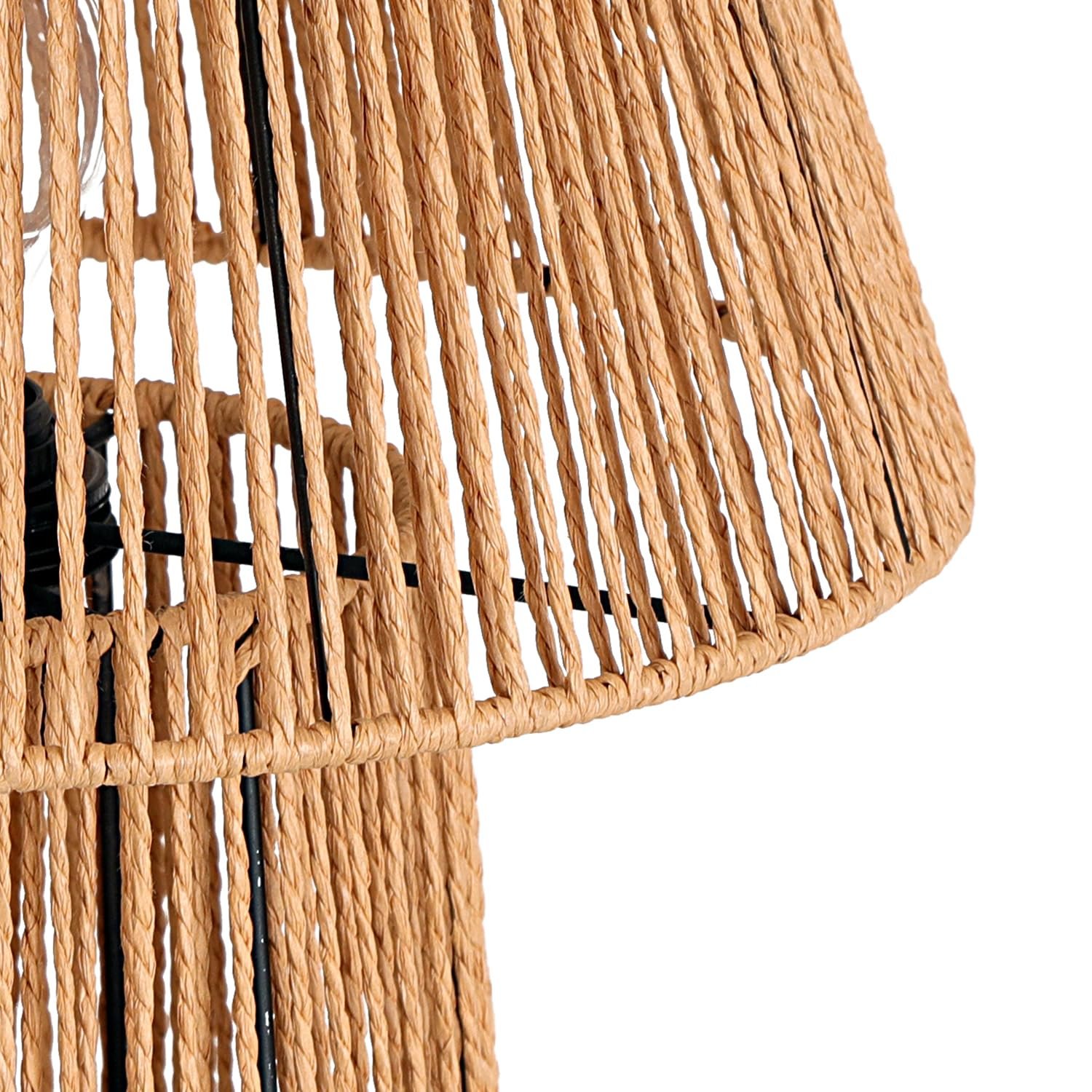 Настільна лампа Boho Simbu LS натуральна набір з металу та шнура E27 7 Вт, фото №5