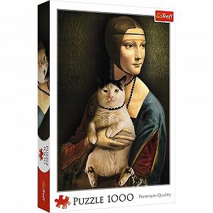 Пазл Trefl Mona Lisa with Cat 1000 элементов - Фото 1