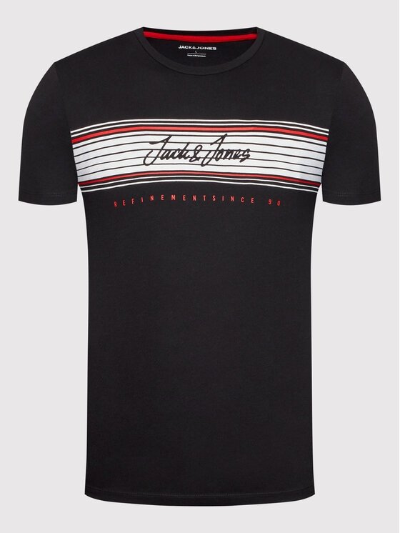 Футболка JJLEO TEE SS 12200239--Fit:Standard Fit Jack&Jones Чорний S, фото №5