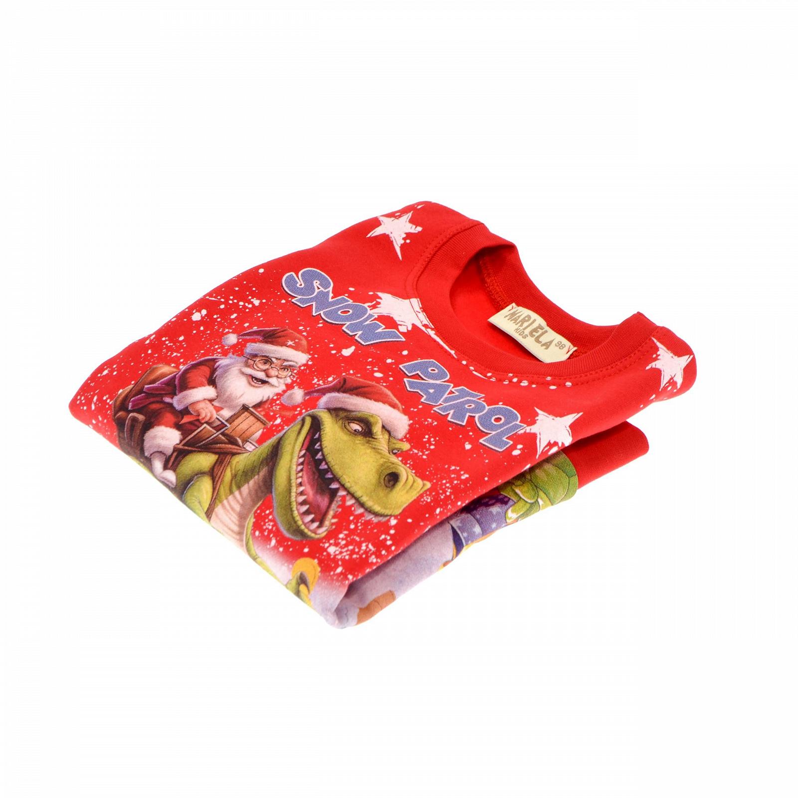 MARIELA KIDS Детский рождественский джемпер | Толстовка для мальчиков/девочек | Зимний джемпер Свитер Рудольф | Хлопок | Рождественская рубашка | Детский джемпер, фото №5