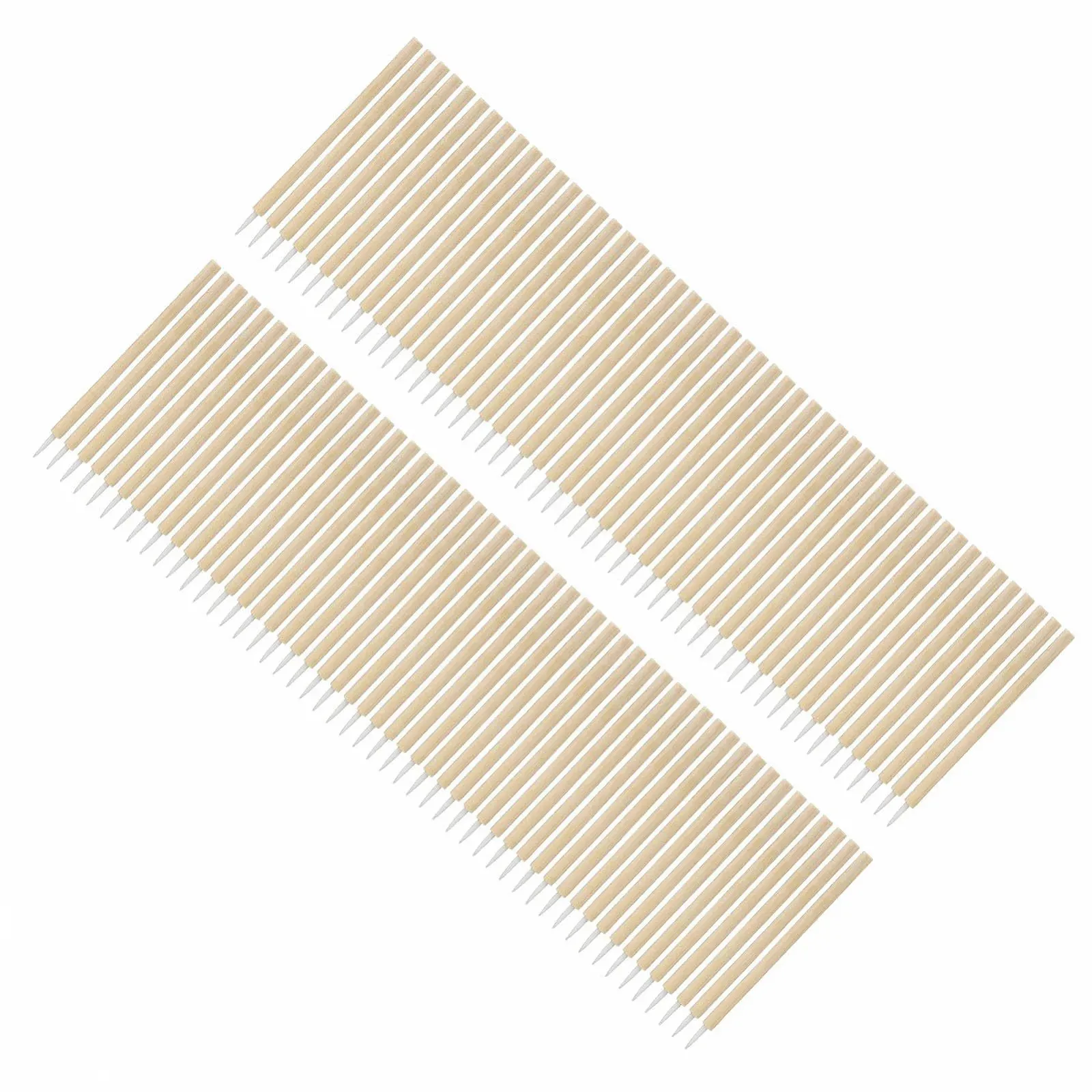 Пензлі для підводки очей одноразові синтетичні волокна бамбук 100 шт., фото №1