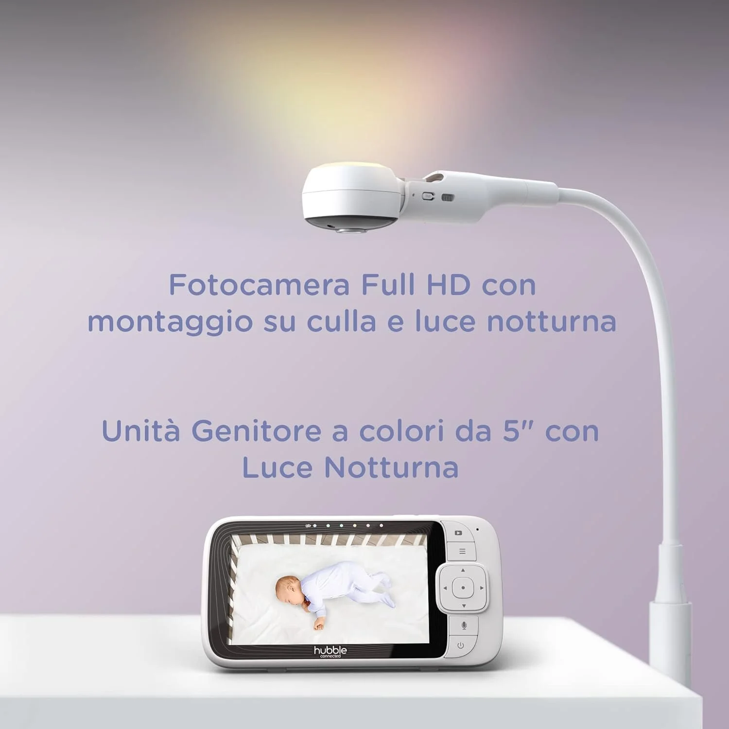 Радионяня Hubble connected ‎4412-WHEU-01 Белая, фото №2