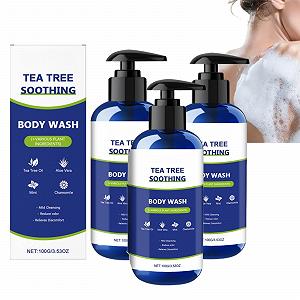 Гель для душу Tea Tree Mint Зволожувальний Освіжальний для тіла та ніг для чоловіків та жінок 3 шт. - Фото 1