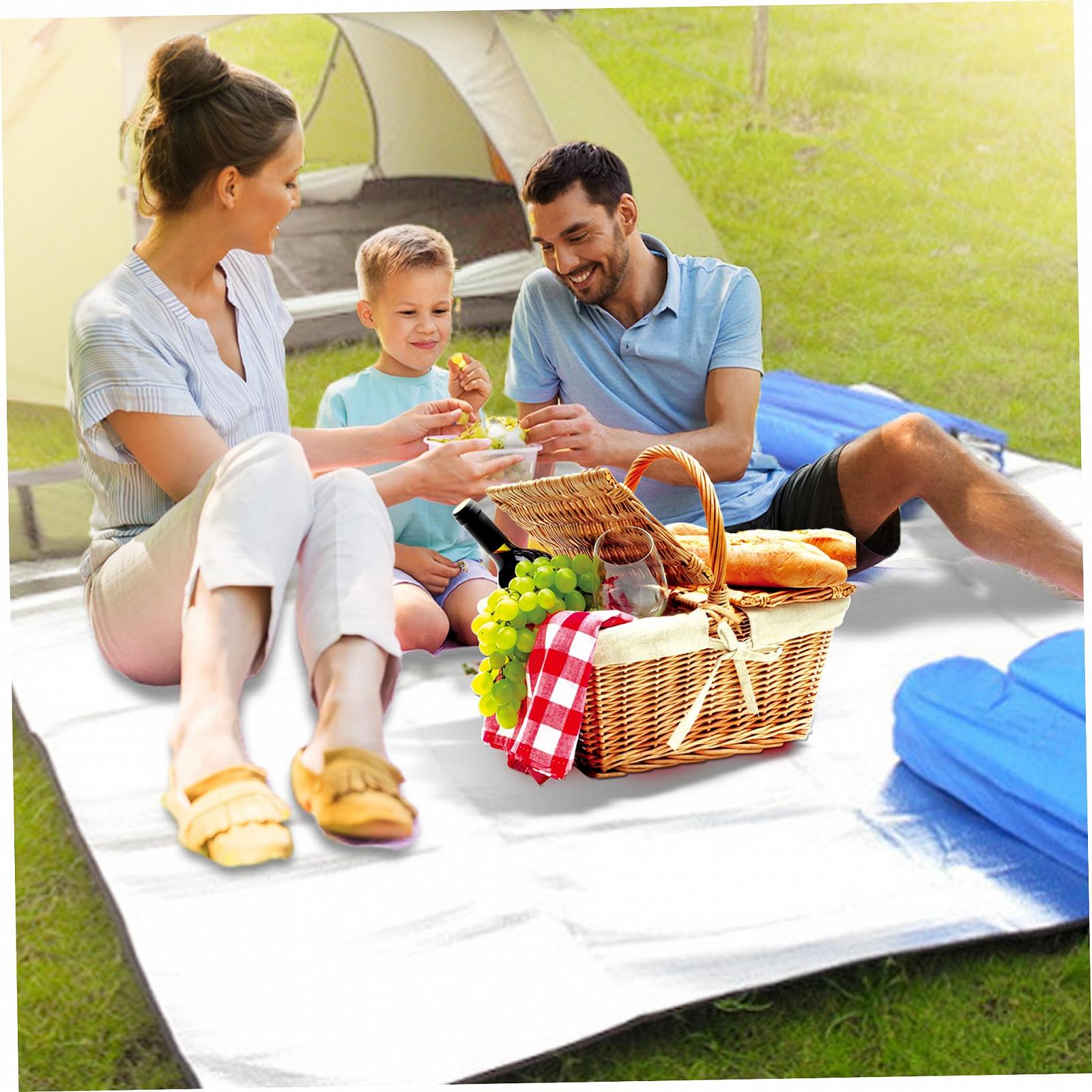 Коврик Camping Double-Sided Aluminium Foil 71 x 79 дюймов Водонепроницаемый, фото №3