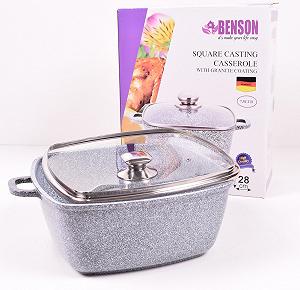 Алюмінієва кастуля з гранітним покриттям 7 л Benson BN-327 - Фото 1