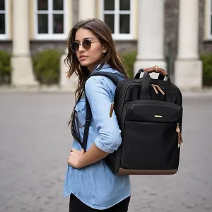 Рюкзак для ноутбука 15.6 дюйма Black synthetic.ua - Фото 1