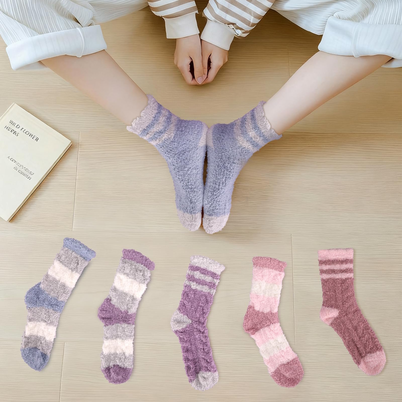 Набір шкарпеток Cuddly для жінок, 5 шт, фото №5