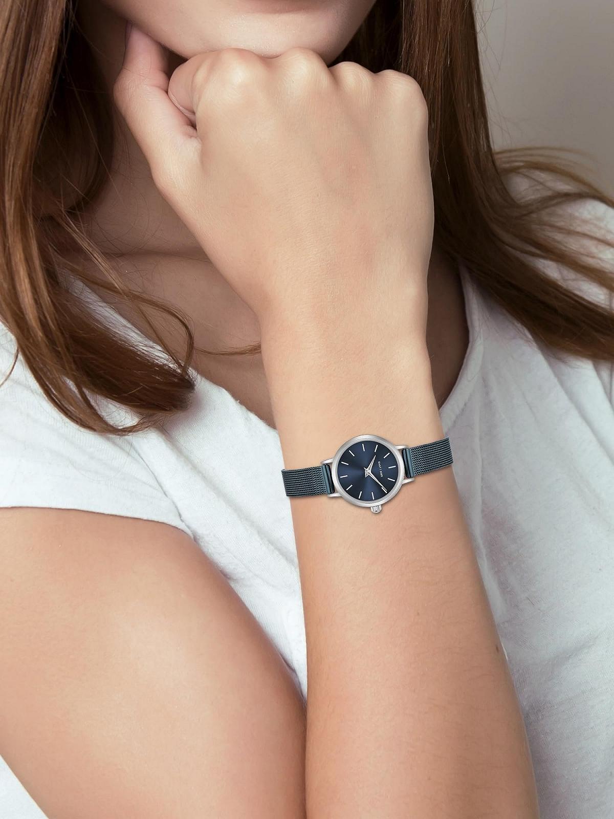 Женские часы Eastside 10080140 Аналоговый Кварцевый Механизм Браслет из нержавеющей стали Синий, Без мотива, фото №7