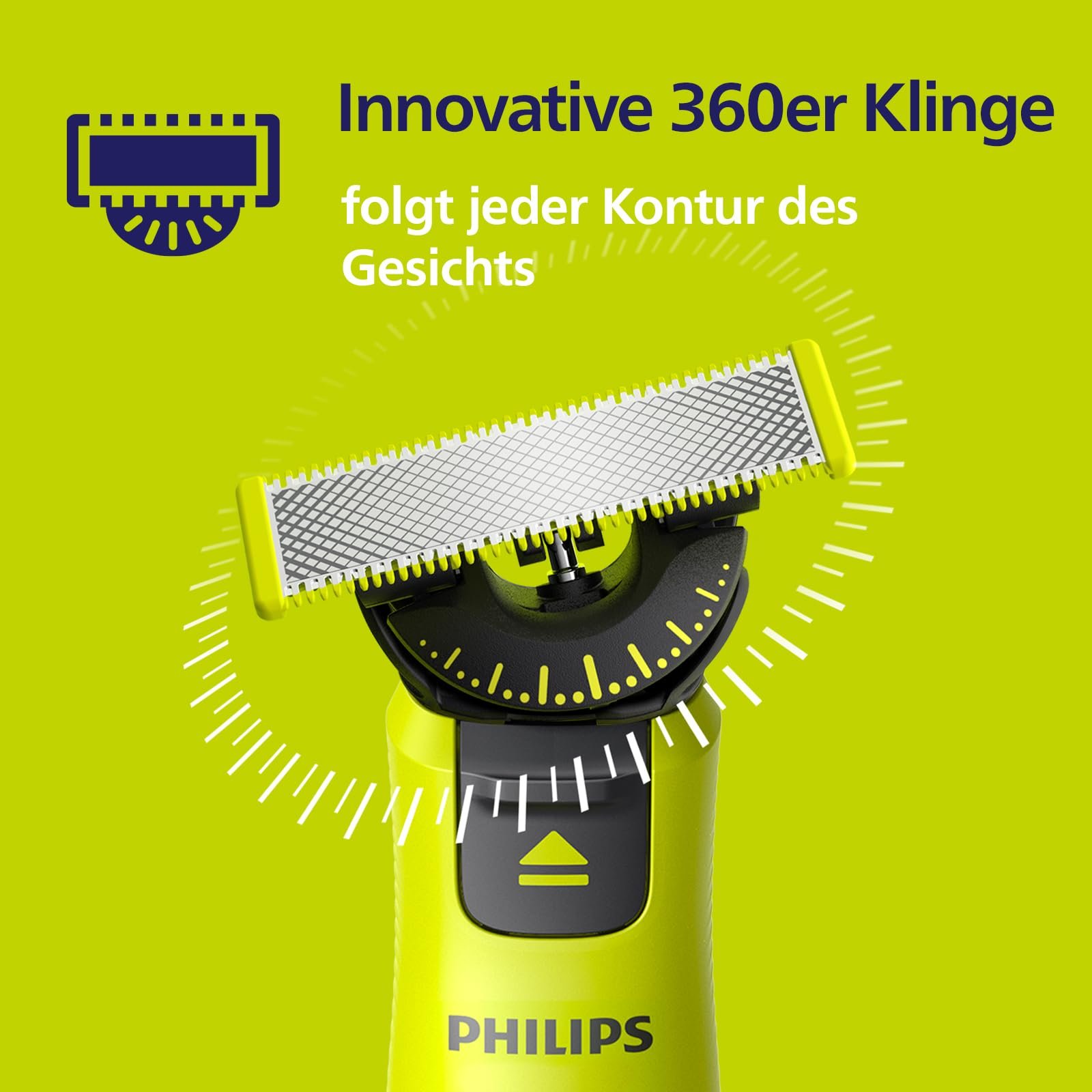 Змінні леза Philips OneBlade Original 360 QP440/50 4 шт., фото №7 Змінні леза Philips OneBlade Original 360 QP440/50 4 шт., фото №7
