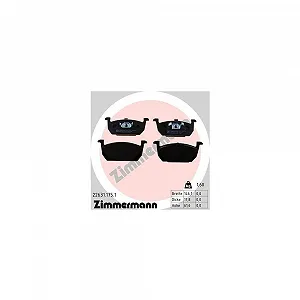 Комплект дискових гальмівних колодок ZIMMERMANN 22631.175.1 для VAG передня вісь - Фото 1