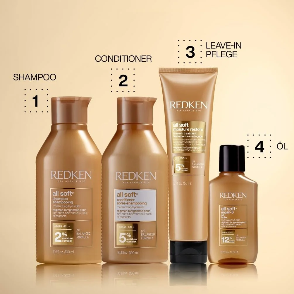 Шампунь Redken All Soft для сухого та ламкого волосся, фото №5 Шампунь Redken All Soft для сухого та ламкого волосся, фото №5