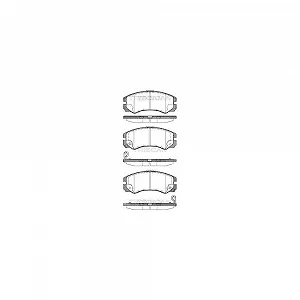 Комплект гальмівних колодок, дискові гальма TRISCAN 8110 24010 для ISUZU OPEL VAUXHALL - Фото 1