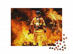 Пазл puzzleYOU Fireman in Fire Jigsaw Puzzle Collection Fireman in Fire 1000 деталей synthetic.ua - Фото 1