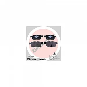 Комплект гальмівних колодок, дискове гальмо ZIMMERMANN 22302.185.1 для JAGUAR LAND ROVER - Фото 1