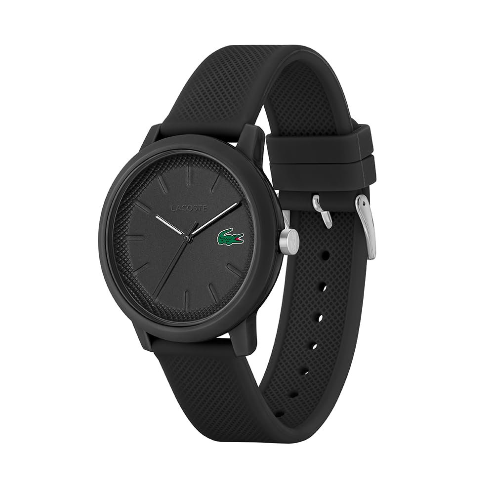 Кварцовий аналоговий годинник Lacoste Колекція Lacoste.12.12 зі стильним силіконовим ремінцем з текстурою Petit Piqué, фото №2