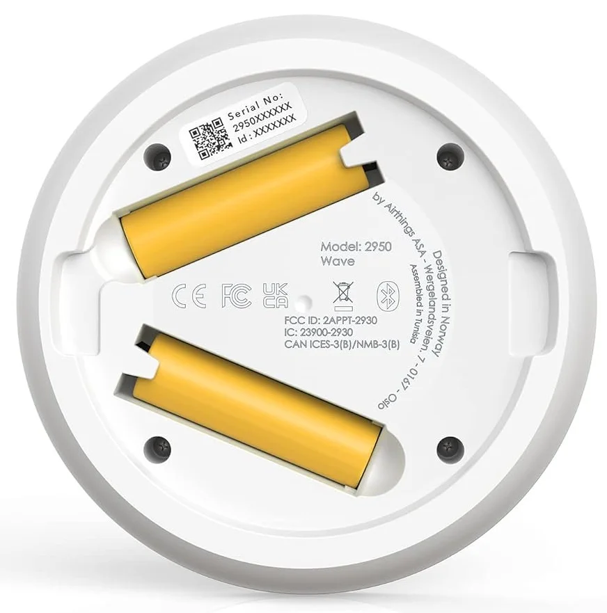Детектор якості повітря Airthings Wave Radon Білий, фото №3