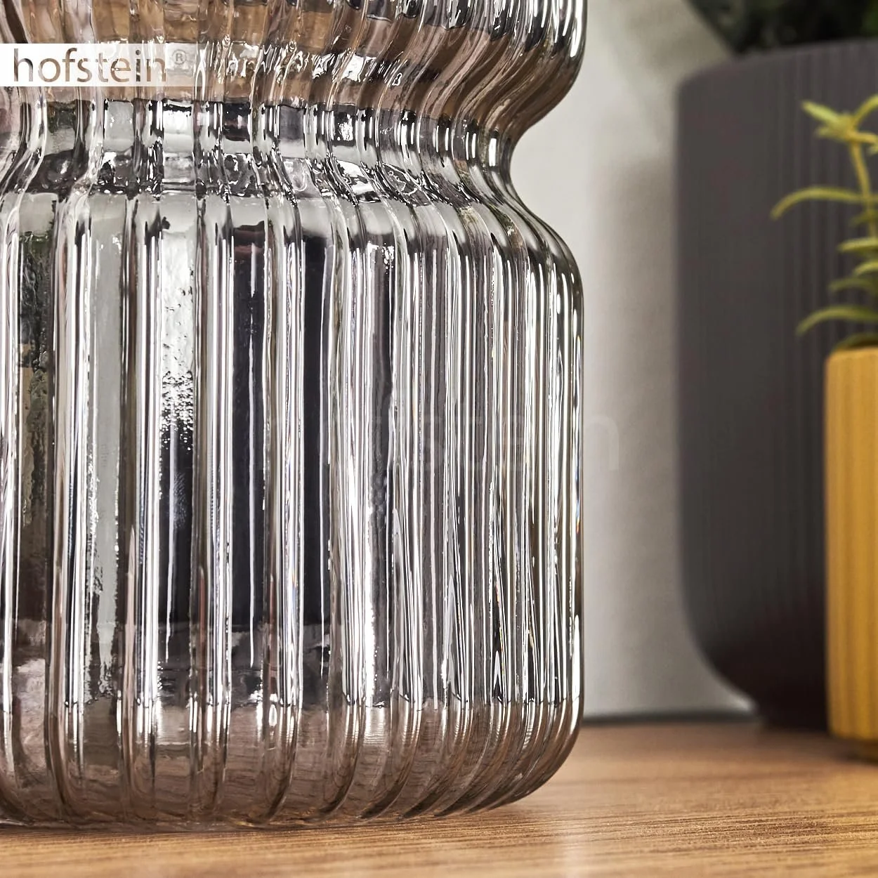 Настільна лампа Penteado Modern Vintage / Retro Design Метал / Скло Ø10,5 см E27 Чорний / Димчастий, фото №7