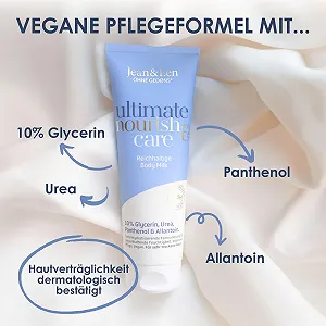 Молочко для тела Jean & Len Ultimate Nourish & Care для очень сухой кожи с витамином Е, 250 мл synthetic.ua - Фото 1