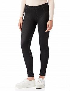 Треггинсы Nur Die Relax & Go Stretch Jeans-Look с карманами, комфортным поясом, облегающие, женские - Фото 1