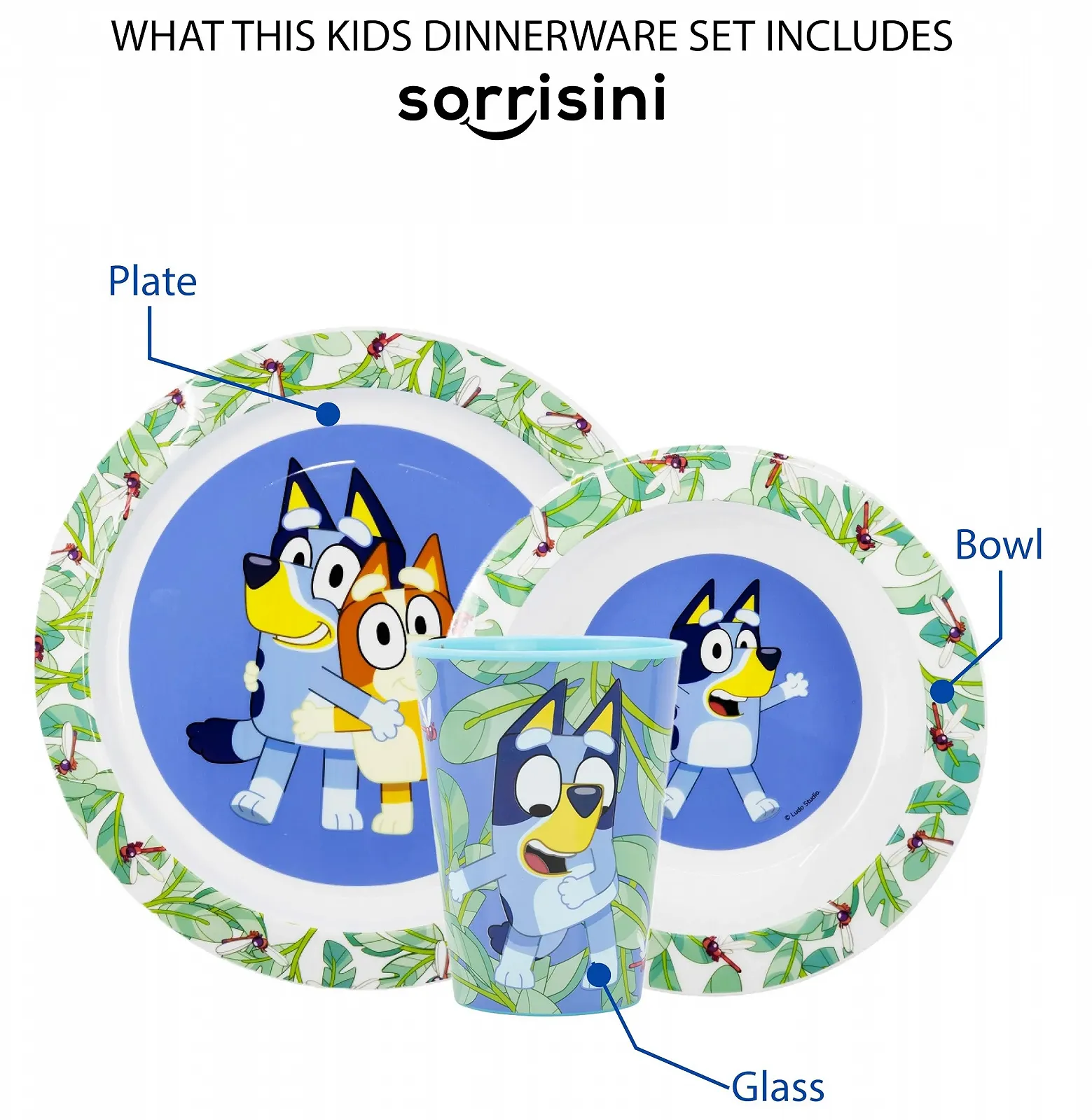 Многоразовый набор детской посуды Sorrisini, фото №2 Многоразовый набор детской посуды Sorrisini, фото №2