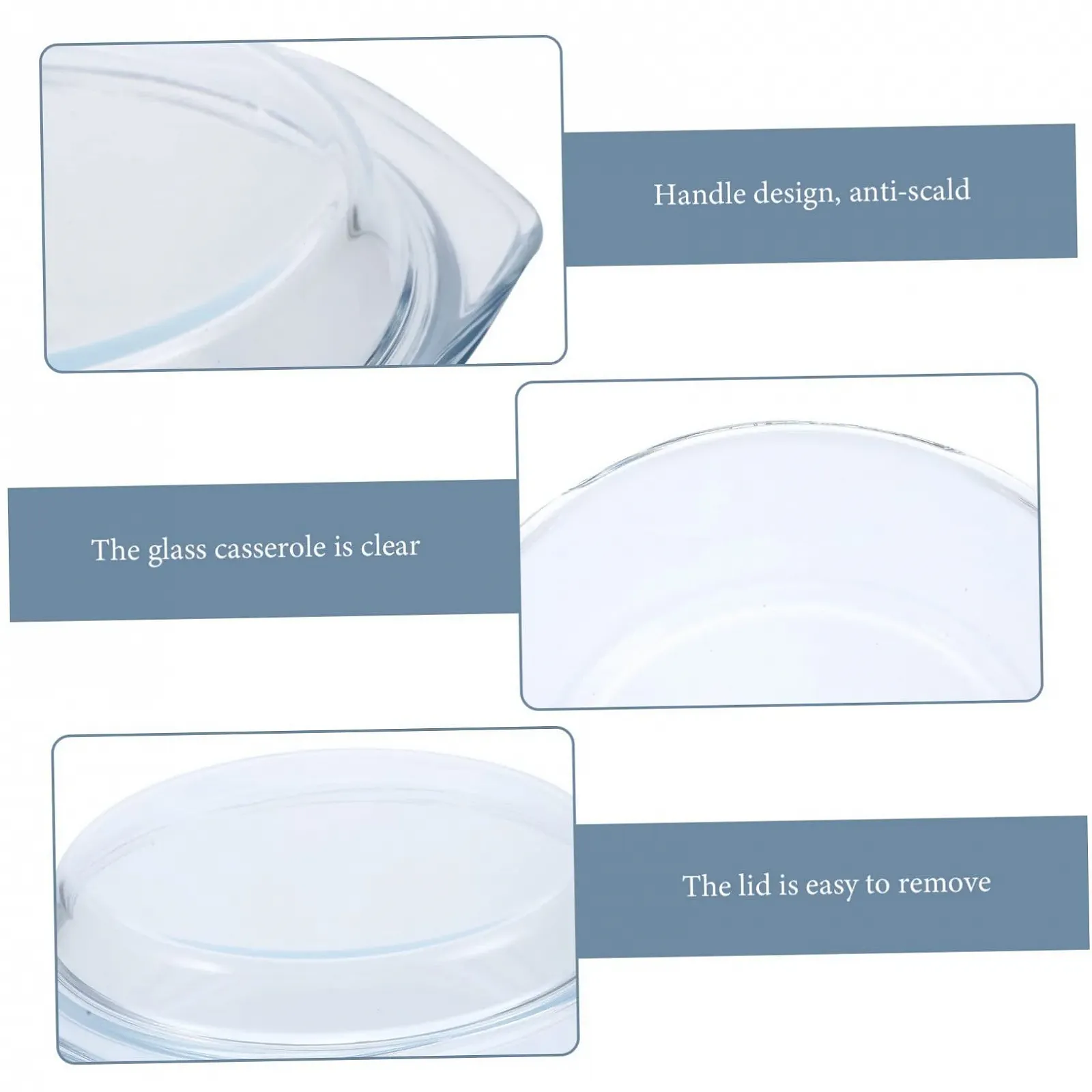 Форма скляна термостійка з кришкою, фото №5