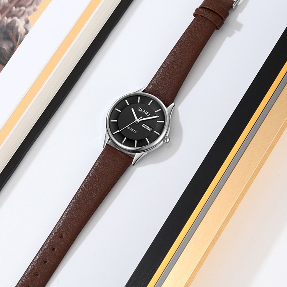 Годинник Skmei 2251SIBN Silver-Brown, фото №4