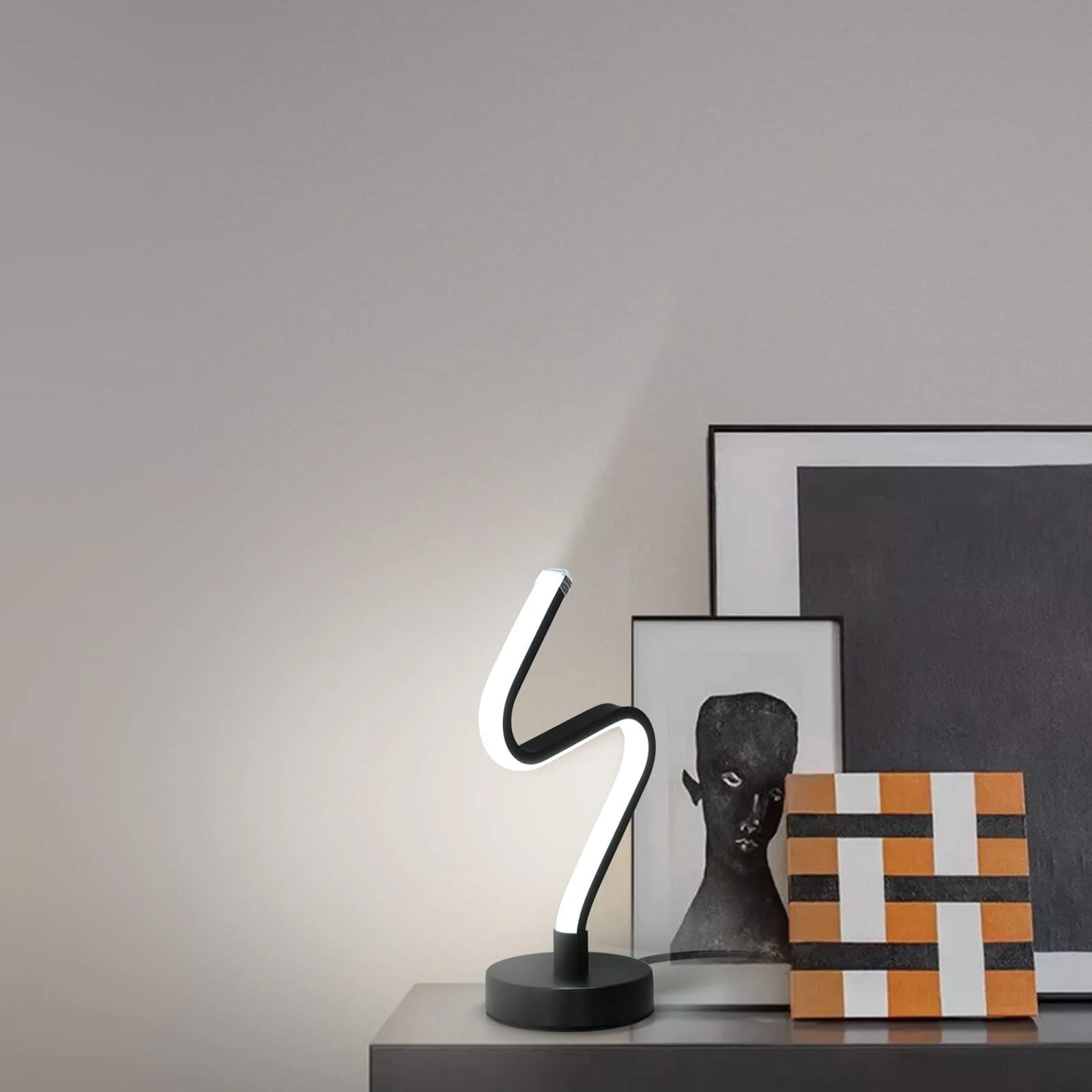 Настільна лампа LED DELIPOP Spiral 12 Вт алюмінієва 6000 K біле світло чорна, фото №8