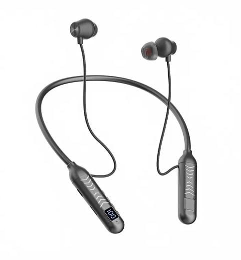 Беспроводные спортивные наушники на шею BT 5.3 Черные, фото №2 Беспроводные спортивные наушники на шею BT 5.3 Черные, фото №2