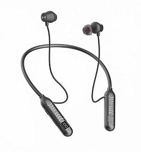 Беспроводные спортивные наушники на шею BT 5.3 Черные synthetic.ua - Фото 1