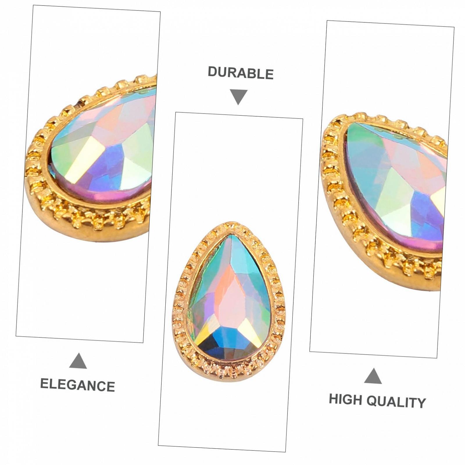 Стразы для ногтей Каплевидной формы 30шт., фото №9 Стразы для ногтей Каплевидной формы 30шт., фото №9