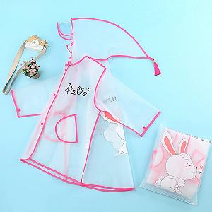 Детский дождевик SAUTRV для мальчиков и девочек, прозрачный EVA с капюшоном, прозрачная куртка, для девочек 14 16 synthetic.ua - Фото 1