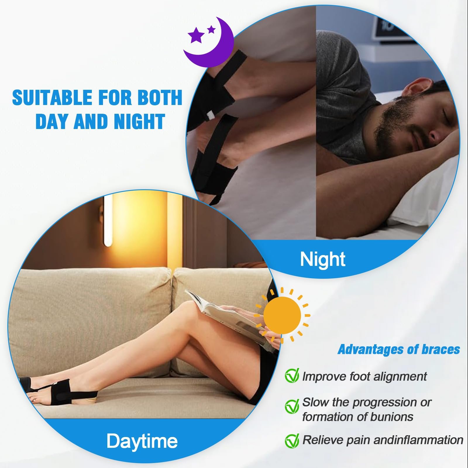 Коректор Hallux Valgus 2 шт. ортопедичний, універсальний розмір, фото №3 Коректор Hallux Valgus 2 шт. ортопедичний, універсальний розмір, фото №3