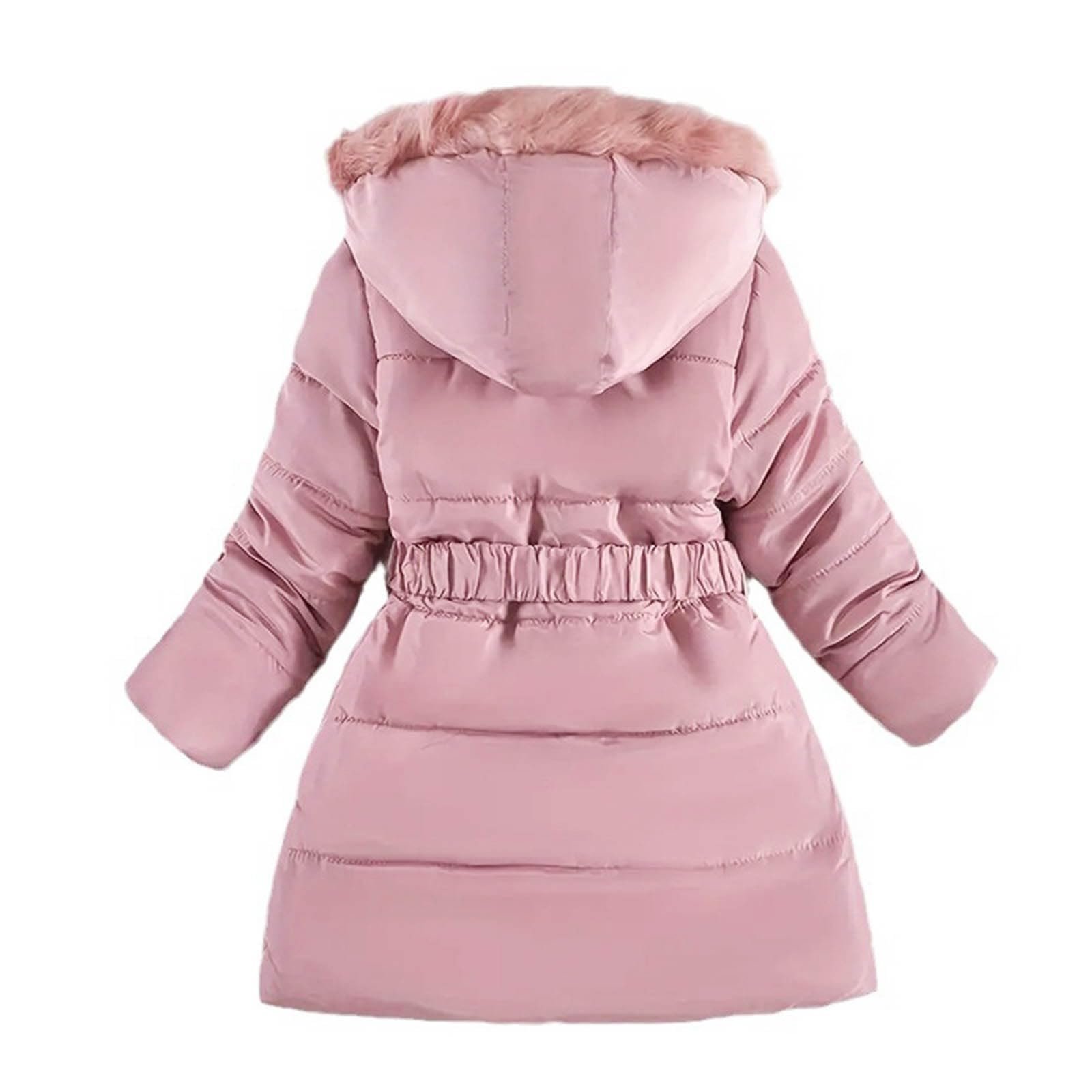 Пуховик для девочки Yanqi, зимняя куртка с длинными рукавами (6-13 лет), фото №3 Пуховик для девочки Yanqi, зимняя куртка с длинными рукавами (6-13 лет), фото №3