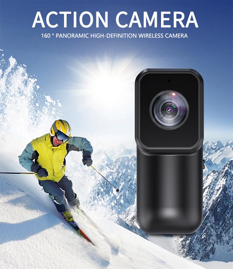 Камера Action Winnes Ultra HD 180° WiFi 200 мин Ультра длинный заряд Черный, фото №7 Камера Action Winnes Ultra HD 180° WiFi 200 мин Ультра длинный заряд Черный, фото №7