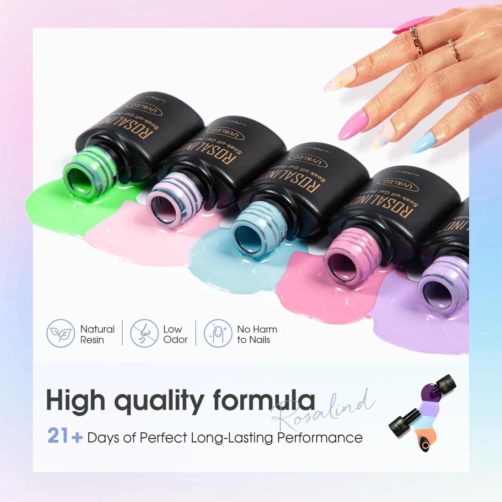 Гель-лак ROSALIND Набір 80 шт., фото №4