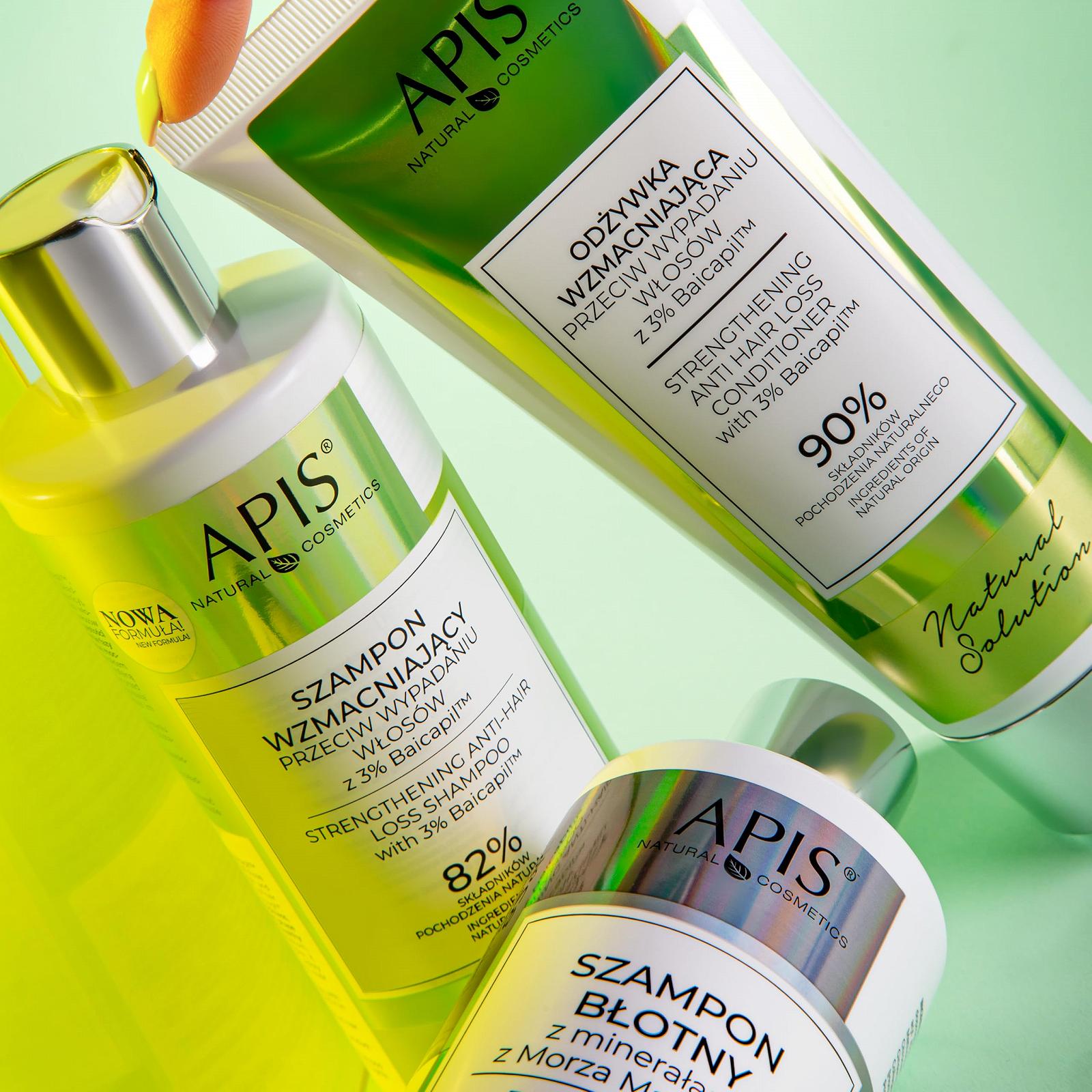 Шампунь Apis Natural Solution Укрепляющий Против Выпадения Волос Baicapil 3% Keracin Кофеин для Женщин и Мужчин Объем 300 мл, фото №4