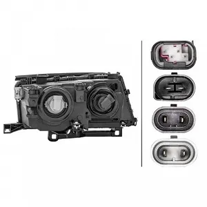 Фара основная HELLA 1AG 009 059-011 для BMW левая synthetic.ua - Фото 1